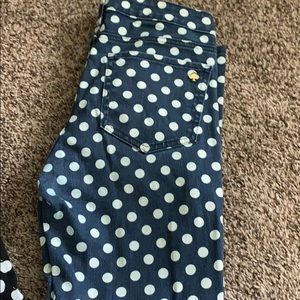 Kate Spade blue jeans with white polka dots...$95